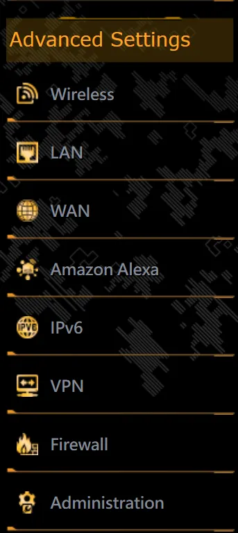 지역 제한 해외 넷플릭스 Asus VPN Fusion 라우터 VPN Menu