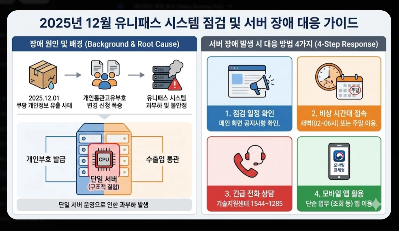 유니패스 로그인 오류 해결방법