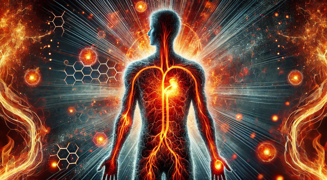 전신 염증을 표현한 사진