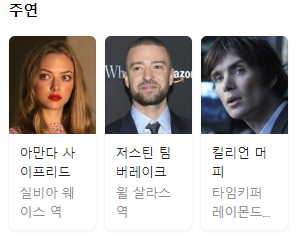 영화 인타임 주연 배우