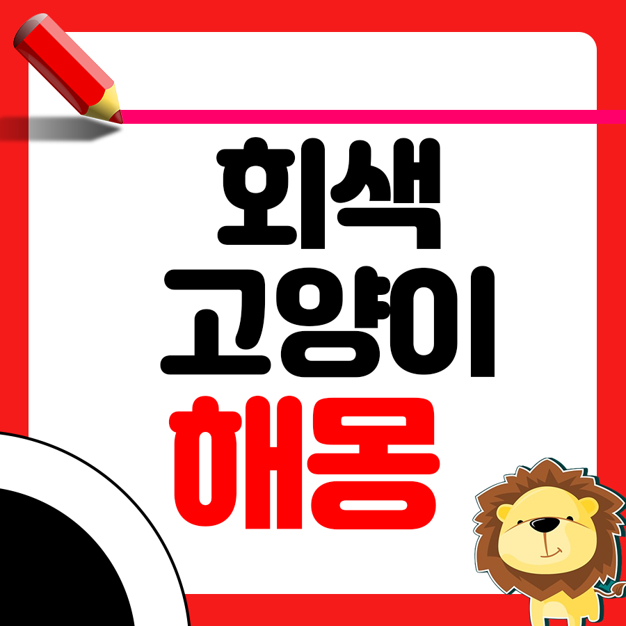 회색 고양이 꿈 해몽 균형과 조화의 메시지 1