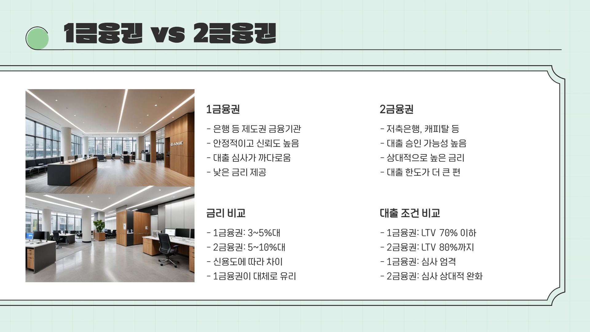 주택담보대출 금리차이