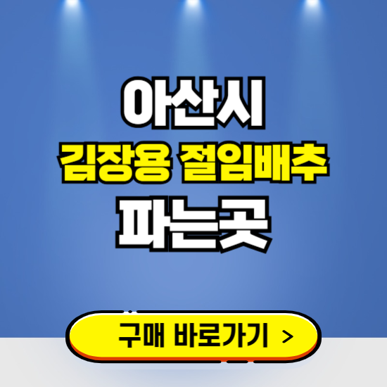 아산시 절임배추 사전예약 구입하는곳 ❘ 김장배추 파는곳 가격보기