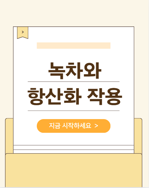 녹차와 항산화 작용