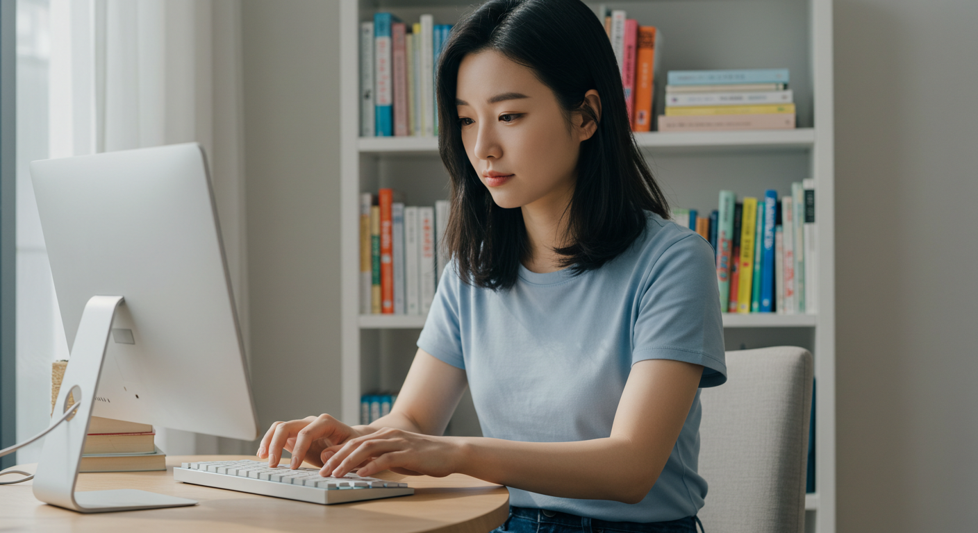 자판두드리는 여성 Image_fx (36)