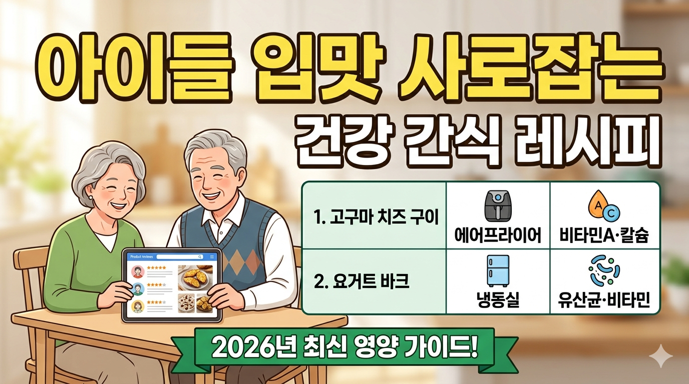 아이들 입맛 사로잡는 초간단 건강 간식 레시피