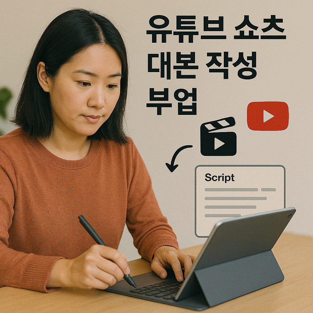 유튜브 쇼츠 대본 작성 부업
