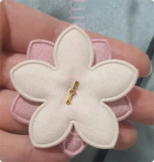 디어크로쉐 DIY 진달래꽃 리본 가방