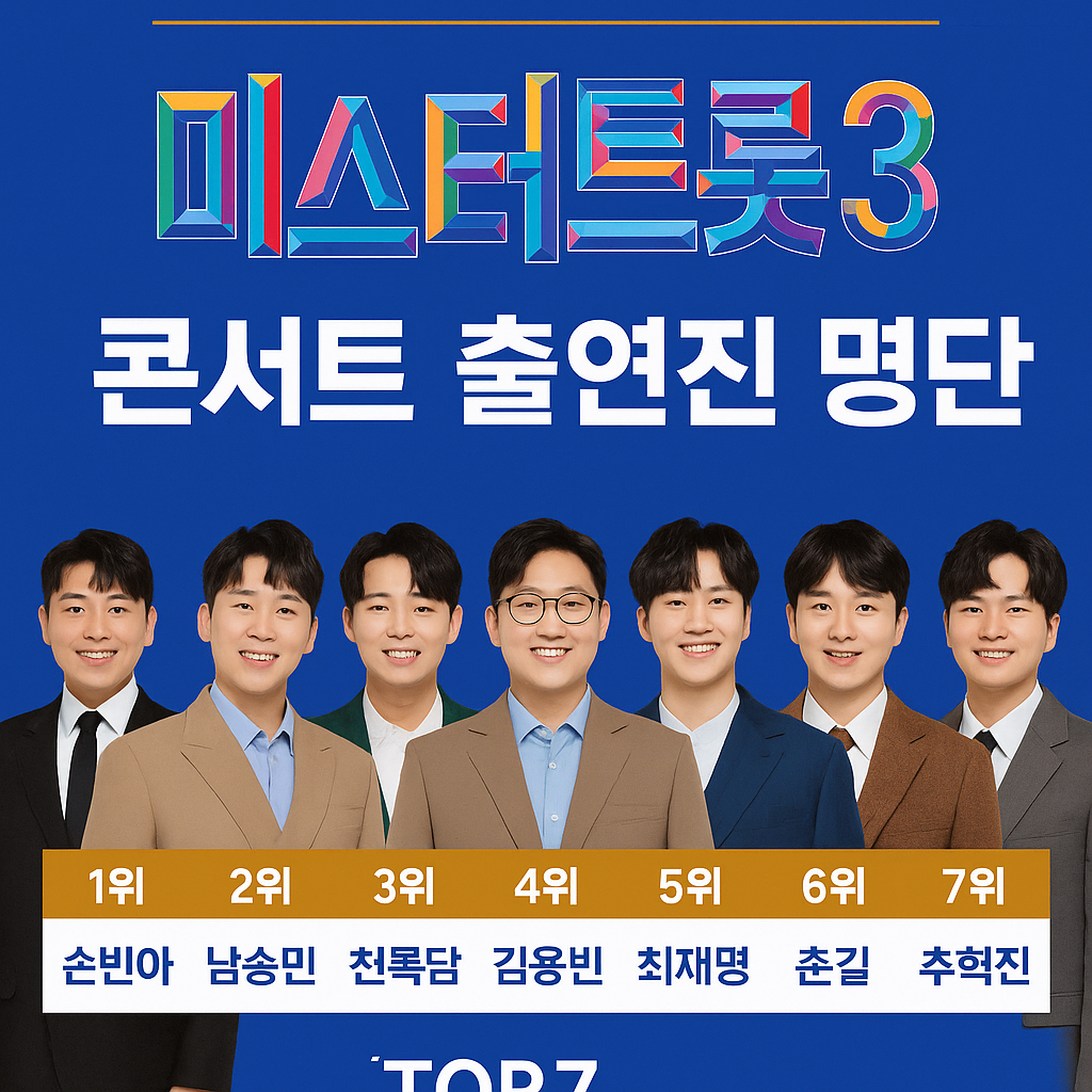 미스터트롯 3 콘서트 출연진 명단
