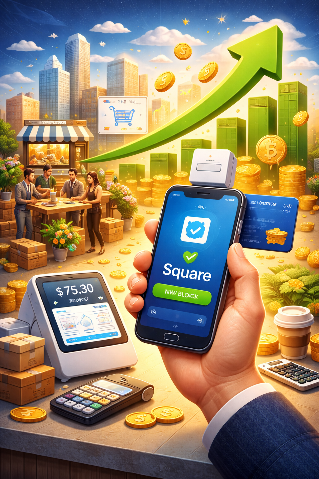 스퀘어(블록) 모바일 결제 성장 분석 관련 사진