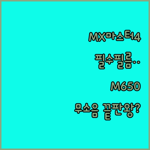 로지텍 MX 마스터 4 전용 보호필름..