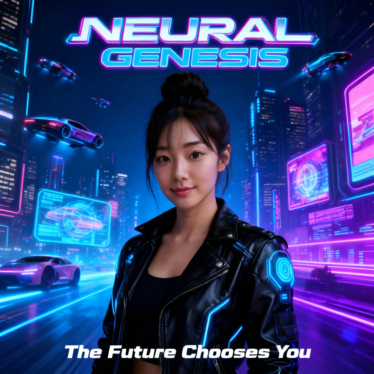 Seedream 4.0으로 변환후 사이버 펑크 식으로 변환된 이미지