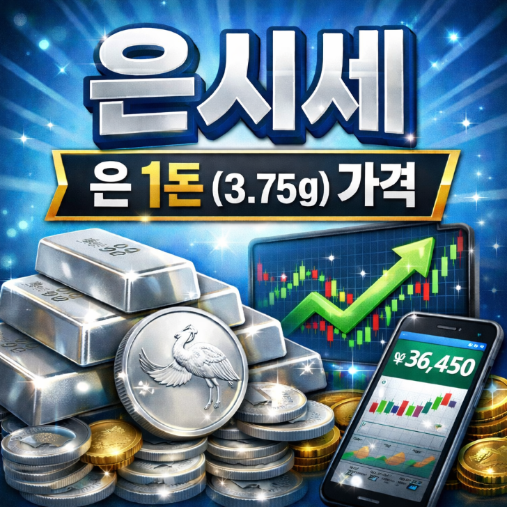 은시세 은 1돈(3.75g) 실시간 가격 확인하기