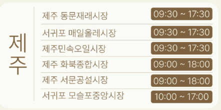 제주 온누리상품권 환급행사 시장