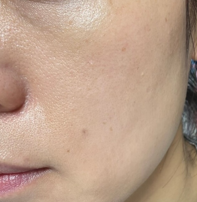 쿠션 얼굴에 바른 후