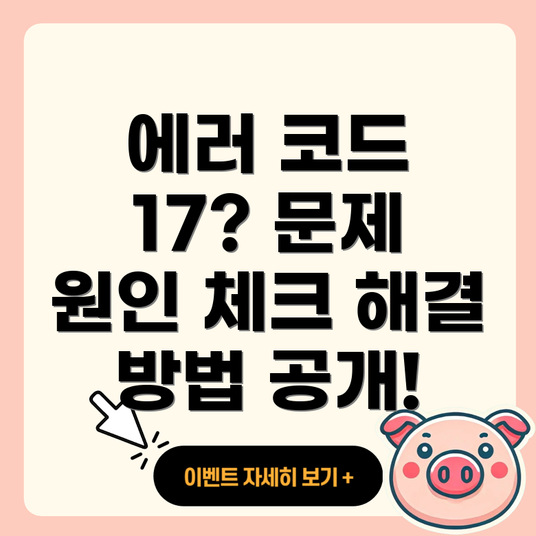 에러 코드 17번