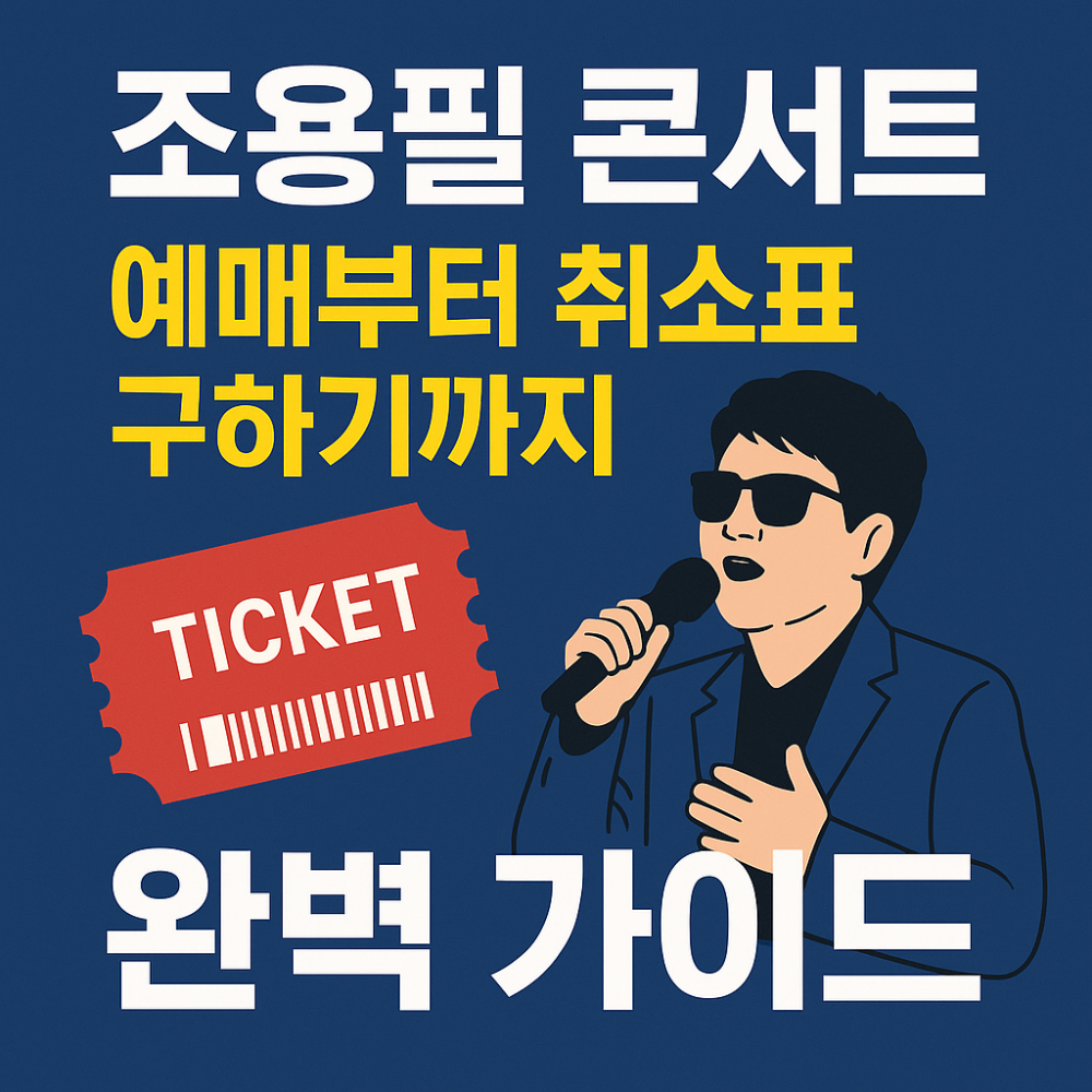 조용필 콘서트 예매부터 취소표 구하기까지 완벽 가이드 인포그래픽