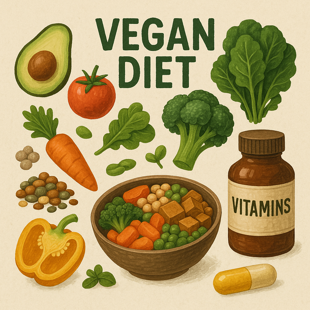 비건을 위한 비타민 관련 이미지