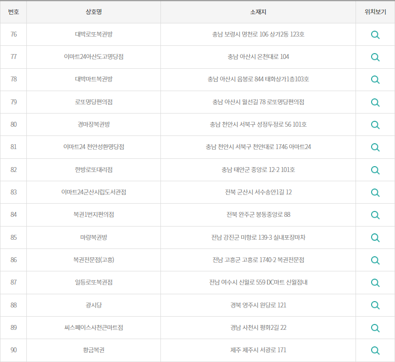로또당첨번호 조회