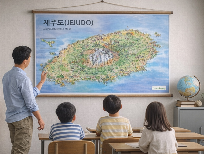 아이방 : 교육적 가치와 감성을 동시에 주는 제주도 (그림지도)