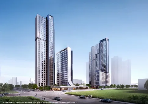 더샵 송도센터니얼 전경