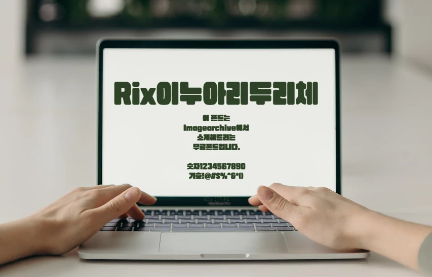Rix이누아리두리체 : 동글댕댕 귀여운 푸들을 닮은 한글무료폰트