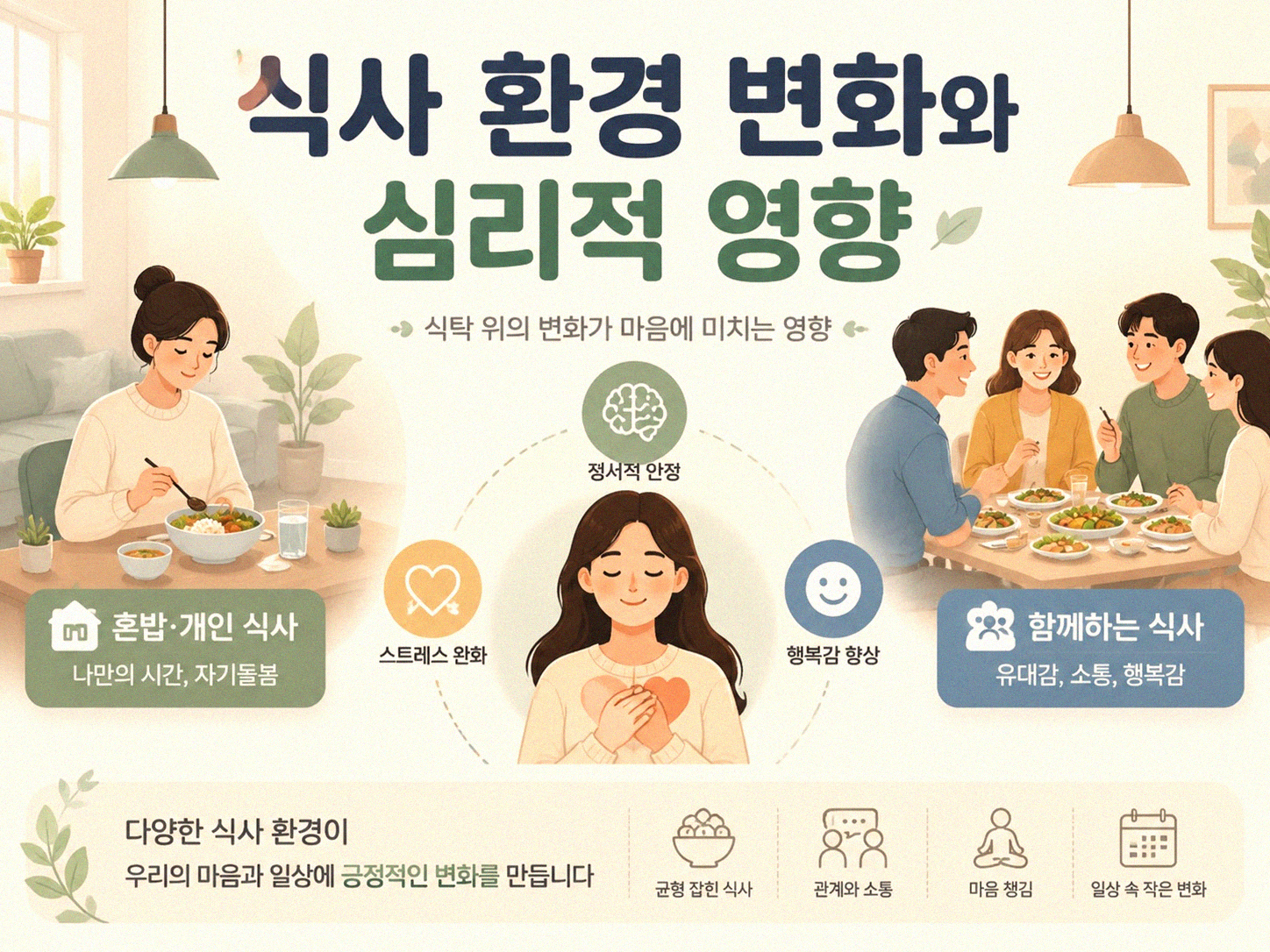 식사 장소를 식탁으로 정하면 정말 식사량이 달라질까