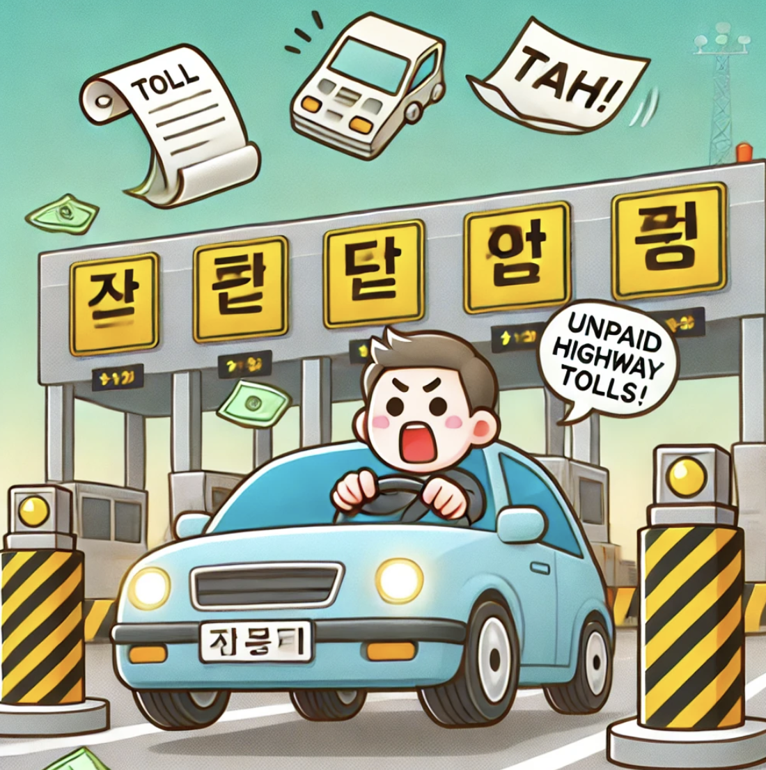 고속도로 하이패스 미납 관련 사진