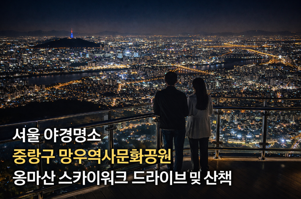 서울 야경 핫플 용마산 스카이워크 완벽 코스