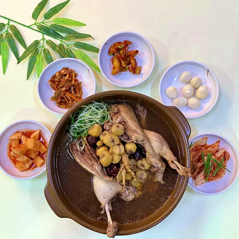 알밤 오리백숙, 밤 오리 누룽지백숙, 주물럭 공주 마곡사 맛집 추천 생방송투데이 리얼맛집 오늘방송 자족식당