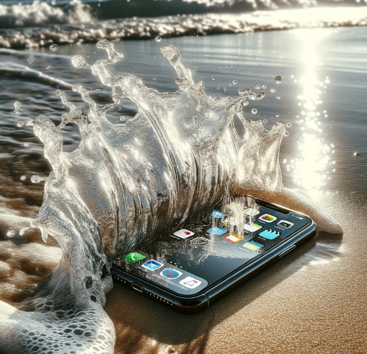 아이폰이-바다에-빠졌을때