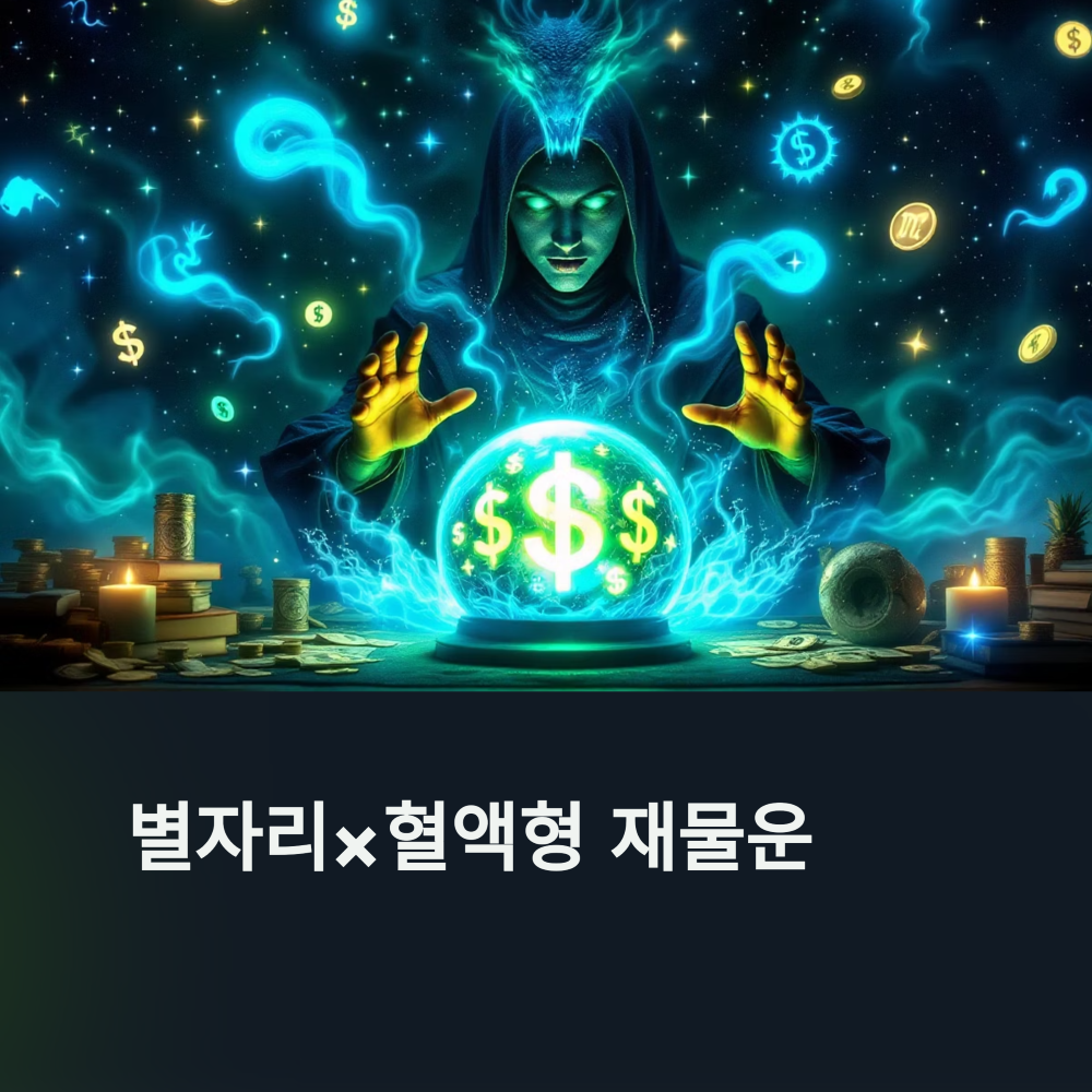 12별자리 &times; 혈액형 재물운