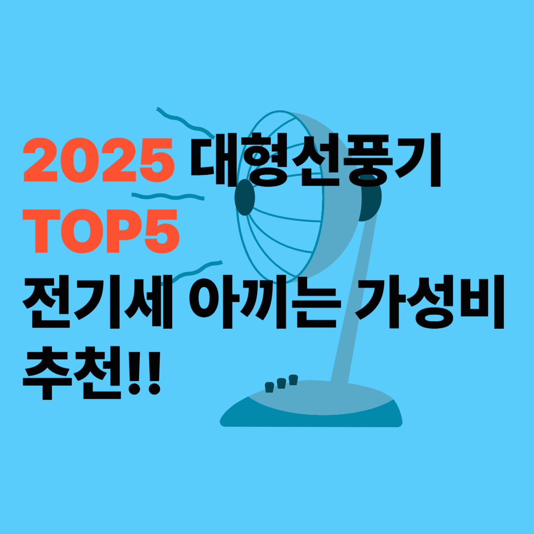 2025 여름 대형 선풍기 TOP5
