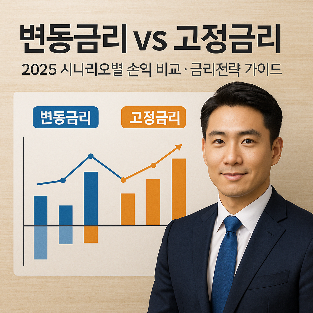 변동금리 vs 고정금리 ｜ 2025 시나리오별 손익 비교&middot;금리전략 가이드