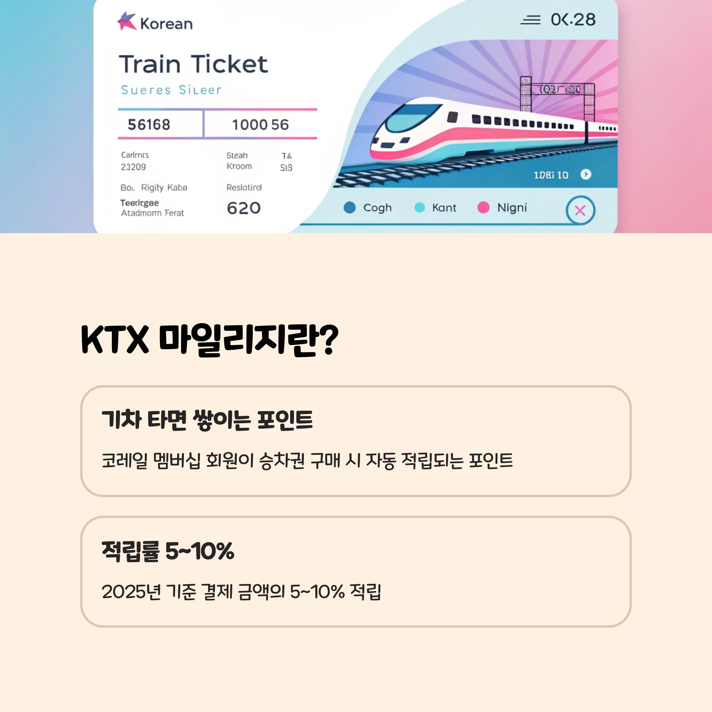 🤔 KTX 마일리지, 대체 뭔가요?