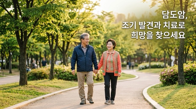담도암 생존율 조기발견 희망 메시지 마무리 이미지