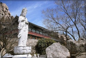 남해보리암 해수관음보살 사진