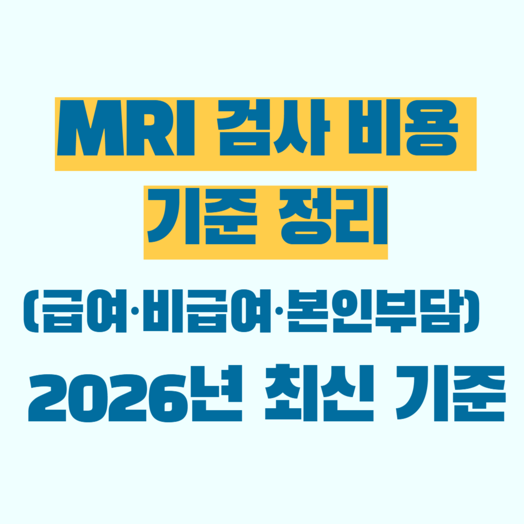 MRI 검사 비용