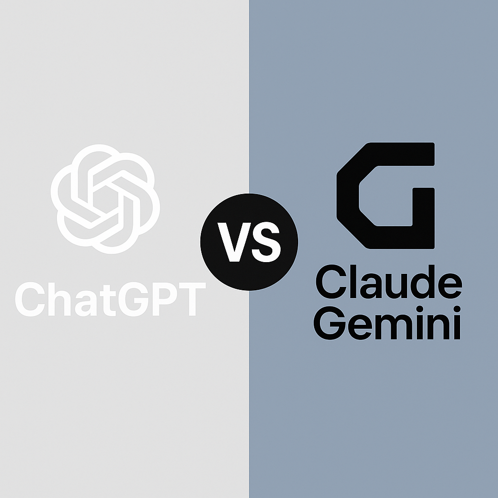 챗GPT vs 클로드 vs 제미나이 (챗GPT 생성)