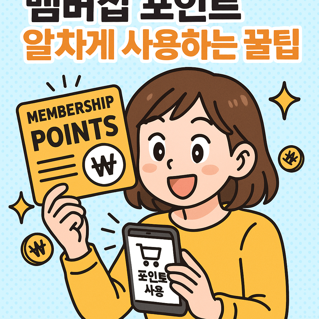 멤버십 포인트 알차게 사용하는 꿀팁