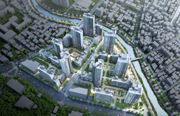 강북구 번동 모아타운의 완공 예상도