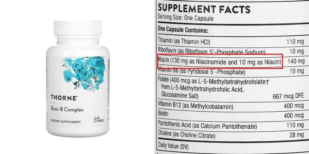 Thorne, 기본 B 복합체, 캡슐 60정