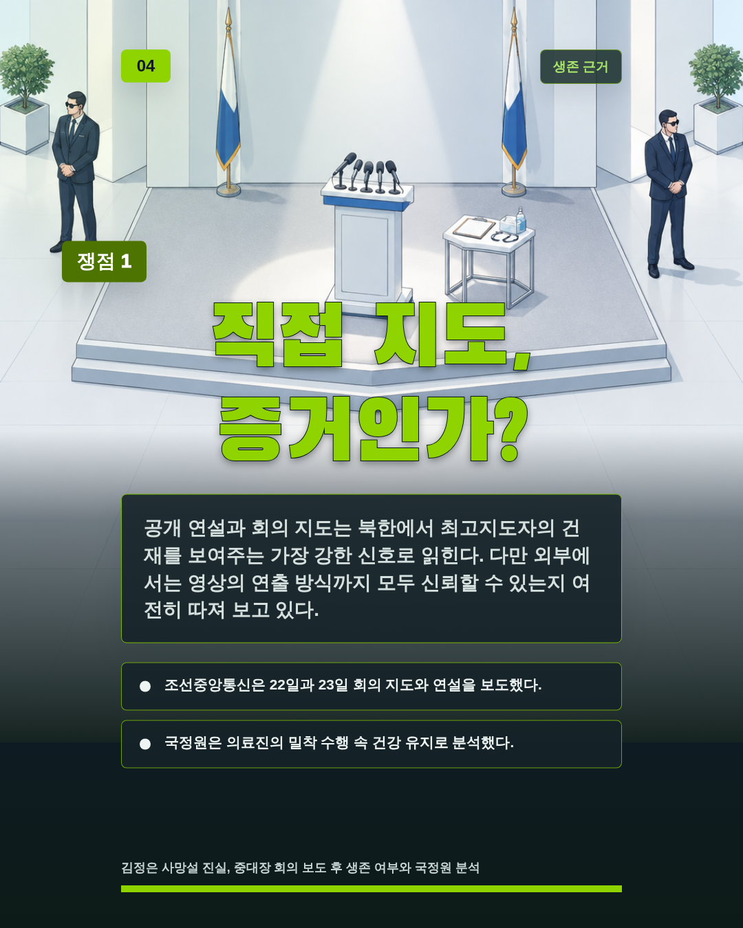 직접 지도, 증거인가?