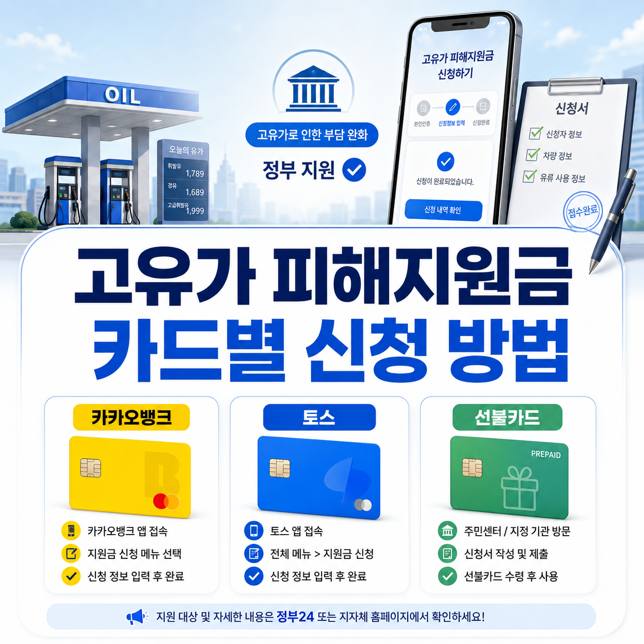 고유가 피해지원금 카드신청