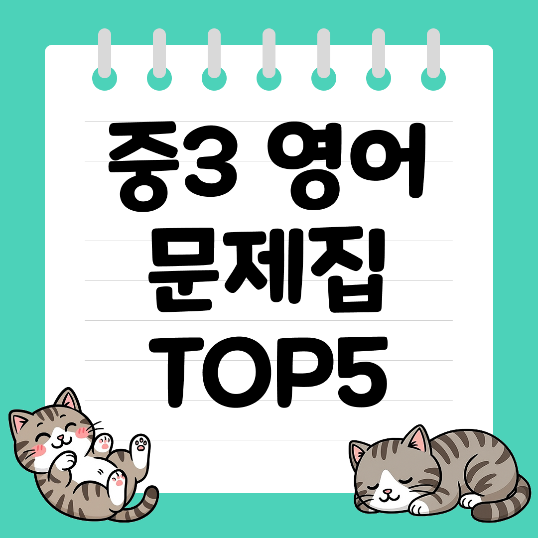 2026년 대비 중3 영어 문제집 추천 순위 TOP5