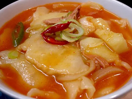 집에서 직접 만든 수제비