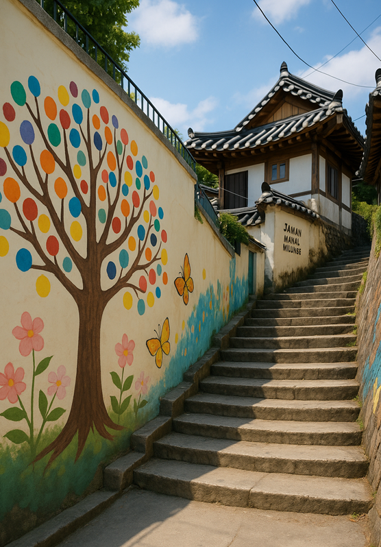 전주 감성 골목여행 자만벽화마을