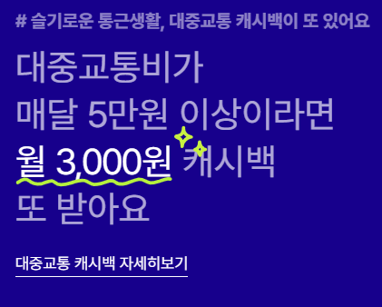 K패스 케이뱅크 카드 발급 및 혜택1