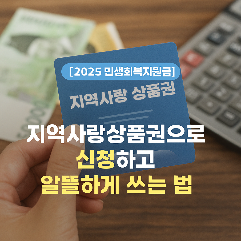 민생회복지원금 지역사랑상품권 신청하러 가기