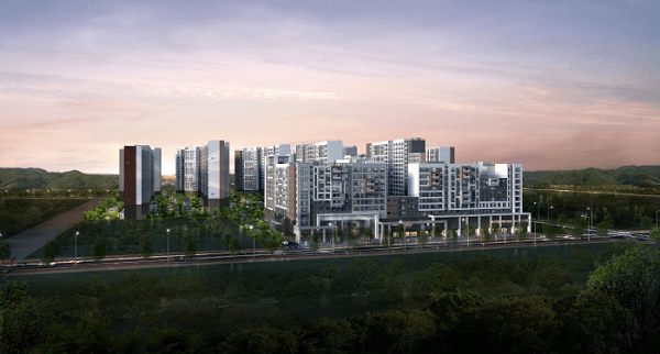 에코델타시티 푸르지오 센터파크 조감도